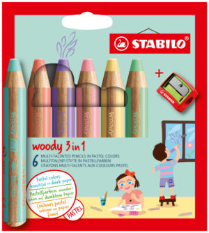 STABILO woody 3 in 1 Gemischte Farben 6 Stück(e)